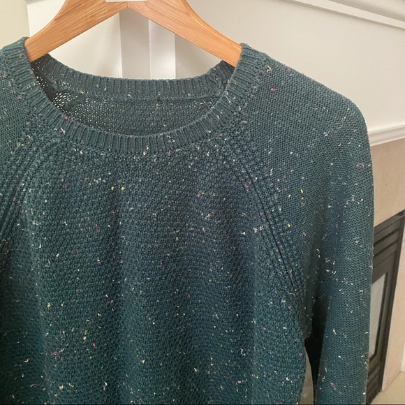 LC WAIKIKI Green Speckled Scoopneck Sweater - Picture 3 of 9